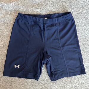 Under Armour Women’s Navy Blue 4” Biker Shorts